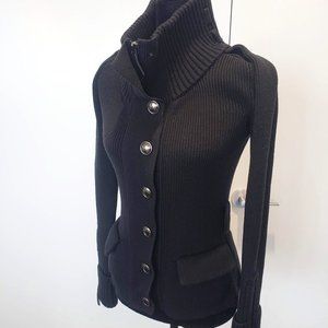 Burberry Vintage Cadigan Zip Up Sweater